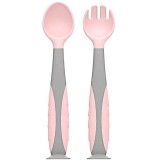 Set lingurita si furculita , roz, U-Grow