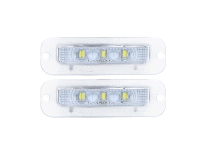 Set 2 buc lampa numar spate MERCEDES Clasa G (W461/W463) 09.1989-2012, partea stanga, LED; TUNING,