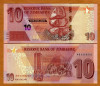 !!! ZIMBABWE - 10 DOLARI 2020 - P NEW - UNC / PREFIX AA