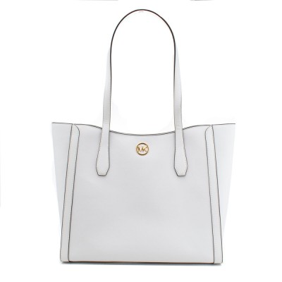 Geanta de umar Michael Kors Leida Alb 34 x 29 x 12 cm foto