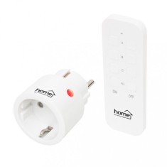 Home TH2311 set priza mini cu telecomanda, 2300 W, 1 priza + 1 telecomanda foto