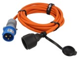 Prelungitor alimentare Goobay 3G2,5mm&sup2; 5m portocaliu 16A cod 76224