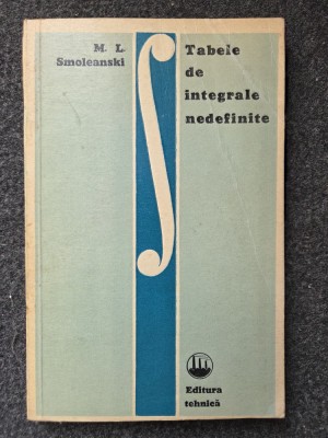 TABELE DE INTEGRALE NEDEFINITE - Smoleanski foto