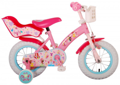 Bicicleta pentru fete Disney Princess, 14 inch, culoare roz, frana de mana fata PB Cod:21409-CH foto