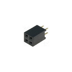 Conector 4 pini, seria {{Serie conector}}, pas pini 2,54mm, CONNFLY - DS1023-2*2S21