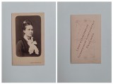 Fotografie de colectie CDV Atelier Lekic &amp; Dimitrievic, Doamna eleganta, Panciova, Pancsova (Banatul Sarbesc), Serbia, Austro-Ungaria, ca. 1860-1865