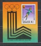 Mongolia 1980 - #302 Jocurile Olimpice de Iarna Editia a XIII-a - S/S 1v MNH, Nestampilat