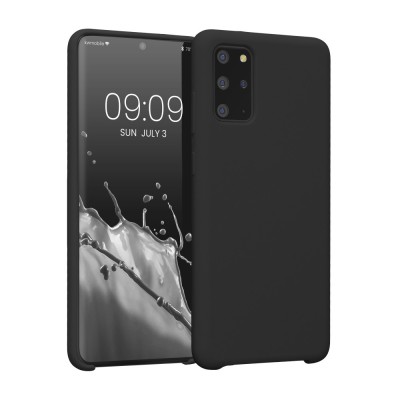 Husa Kwmobile pentru Samsung Galaxy S20 Plus, Silicon, Negru, 51217.01 foto