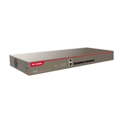 Switch 8 porturi SFP+ 10 Gbps, 2 porturi gestionare, management, 1U - IP-COM X5308F SafetyGuard Surveillance foto