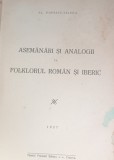 ASEMANARI SI ANALOGII IN FOLCLORUL ROMAN SI IBERIC Al. Popescu Telega 1927