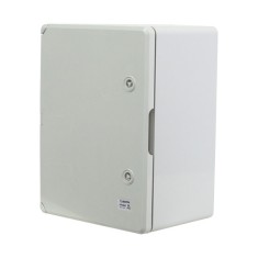 Cutie distributie IP65 din ABS gri, usa mata, placa metalica, 300x400x220 mm PP3005