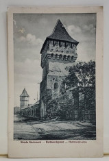 SIBIU , STRADA HARTENECK , BASTIOANELE , CARTE POSTALA , 1930 foto