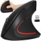 Mouse vertical wireless, ergonomic, universal, USB 2.4 GHz, 6 butoane, 1200 DPI