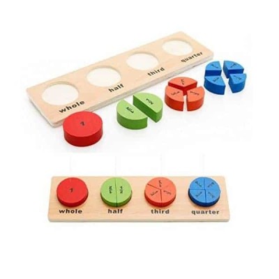 Puzzle copii lemn Cerc Partile Intregului MWZ 5051 CWT foto