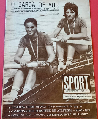 Revista SPORT nr.13/ septembrie 1974 (prezentare FC OLIMPIA SATU-MARE) foto