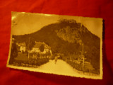 Ilustrata DEVA - Parcul si Cetatea 1937 , circulat , cu stampila Simeria gara, Circulata, Fotografie