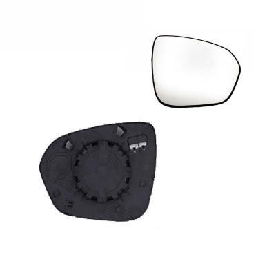 Geam oglinda exterioara cu suport fixare Dacia Duster, 10.2017-, partea Dreapta, incalzit; sticla convexa; geam cromat, Aftermarket foto
