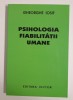 Gheorghe Iosif Psihologia fiabilitatii umane