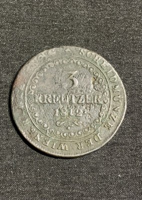 Moneda 3 kreuzer 1812 E Austria foto