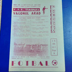 program CFR Timisoara - Vagonul Arad