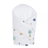 Cumpara ieftin Paturica de infasat pentru bebelusi Klups Baloon, 75x75 cm, bumbac