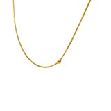 Cumpara ieftin Lant Aur 14K, tip cocktail cu 5 bilute, Model Bobble, 50 cm