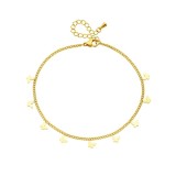 Cumpara ieftin Bratara de glezna placata cu aur Butterflies