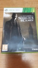 Joc XBOX 360 The testament of Sherlock Holmes original PAL / by WADDER foto