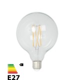 Bec LED Filament G125 E27 4W 350 lm 2300K Dimmabil Lumina Calda