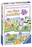 Cumpara ieftin Primul Meu Puzzle Animale, 2/4/6/8 Piese