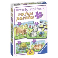 Primul Meu Puzzle Animale, 2/4/6/8 Piese