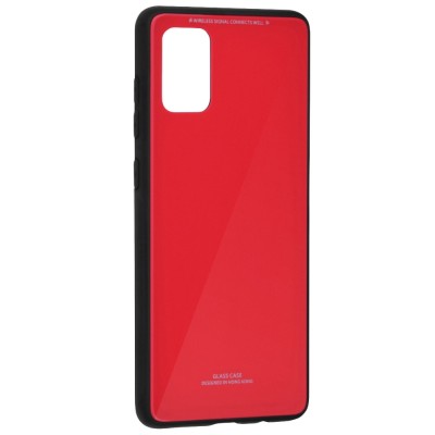 Husa SAMSUNG Galaxy A71 - Glass (Rosu) foto