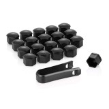 Set 20 capace prezoane. pe 19 mm plus cheie de scos capacele. negre