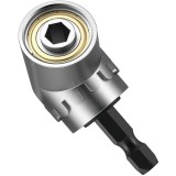 Set 2 Adaptor unghiular pentru bormasina, JENUOS&reg;, 105&deg;, Otel, Argint