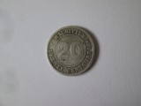 Rară! Mauritius 20 Cents 1886 argint cu patina frumoasa,regina Victoria, Africa