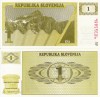 SLOVENIA 1 tolar 1990 UNC!!!