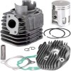 Kit Cilindru + Chiuloasa Yamaha Aerox 100cc 2T Racire Aer - Set Motor Scuter Aprilia Benelli Italjet MBK