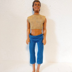 Papusa barbat, baiat, Ken, Mattel 1968, 1990, articulat, 30cm, vintage