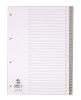 Index plastic Q-Connect A4 numerotat 1-31 120 microni gri