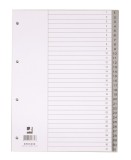 Index plastic Q-Connect A4 numerotat 1-31 120 microni gri