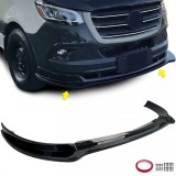 Spoiler frontal sport lip lucios negru, potrivit pentru Mercedes Sprinter W907 din 2018 Performance AutoTuning