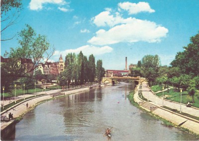 *Romania, poduri (6), Timisoara, c.p.i., circulata, 1972 foto