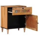 vidaXL Dulap de noapte natural 50 x 33 x 60 cm Lemn de mango solid 4018268