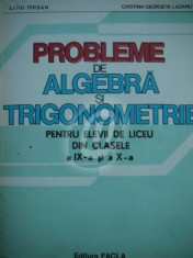 Probleme de algebra si trigonometrie clasele a IX a si a X a foto