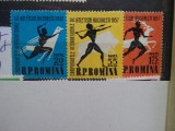 1957-Camp. intern. de atletism- L.P.439-complet set-MNH