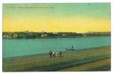 4485 - TURNU-SEVERIN, Danube, de pe malul sarbesc - old postcard - used - 1910, Circulata, Printata