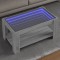 vidaXL Măsuță de cafea cu LED gri sonoma 93x53x45 cm lemn prelucrat 847558