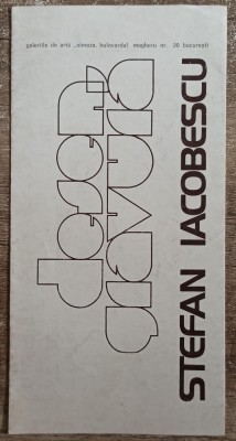 Pliant expozitie Stefan Iacobescu 1981 foto