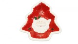 Cumpara ieftin Platou ceramică ad&acirc;nc Brad, 22.5cm x 19cm, Veselă Crăciun, Servire Festivă