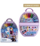 Set de Pictură pentru &Icirc;nvățați 50 de Piese Frozen &icirc;n Blister